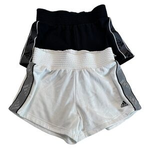 2 Pair Adidas Multi Sports Black & White Shorts Size Medium